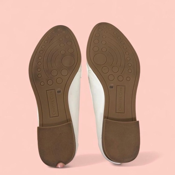 Charter Club Women's Cream Loafers - Picture 4 of 6